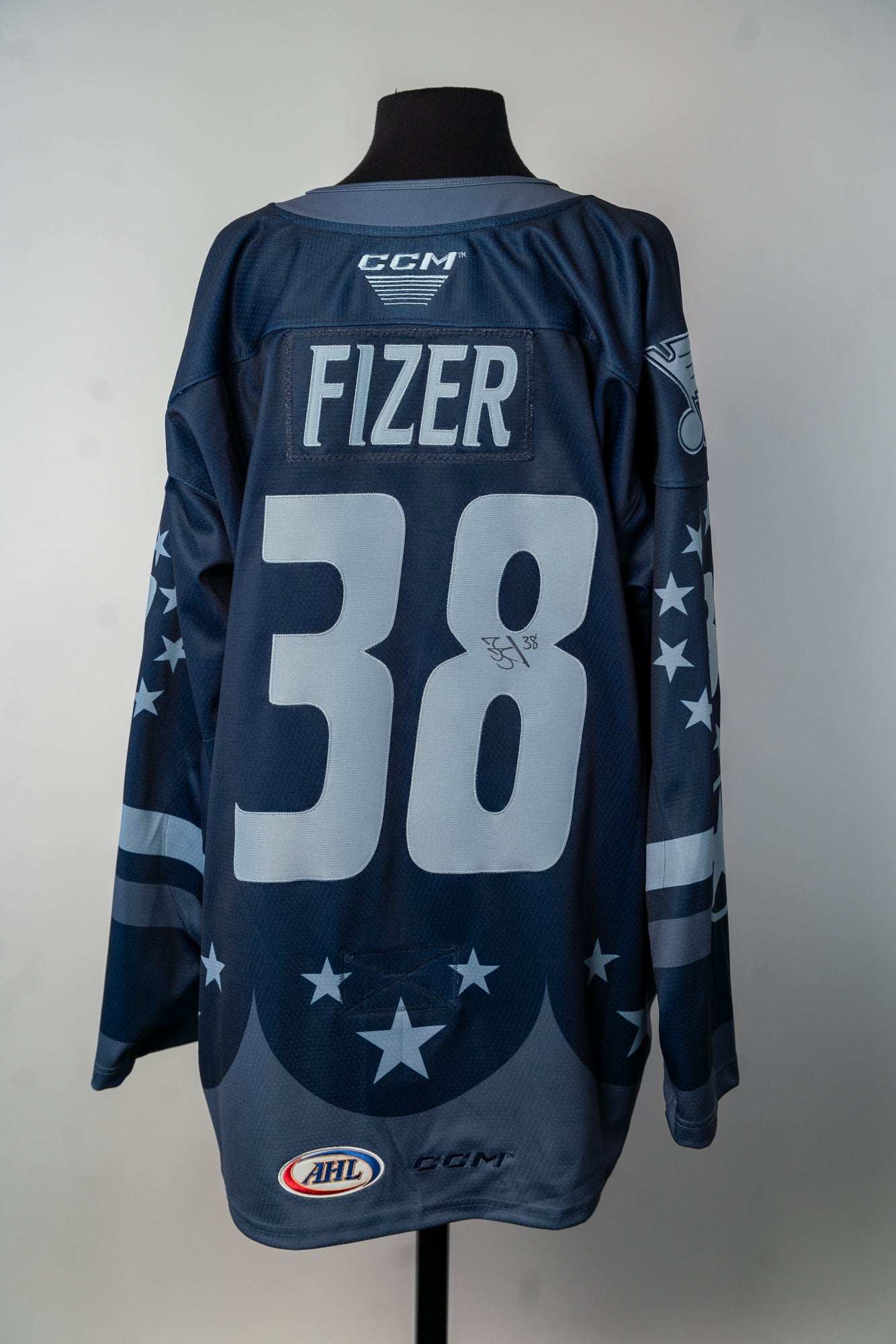 2024-25 Military Night Jersey - #38 Tarun Fizer  - Game Issued & Signed - Size 56 - Set 1/1