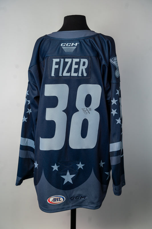 2024-25 Military Night Jersey - #38 Tarun Fizer  - Game Issued & Signed - Size 56 - Set 1/1