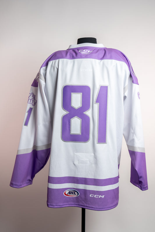 2023-24 Hockey Fights Cancer Jersey - Size 58 - BLANK #81