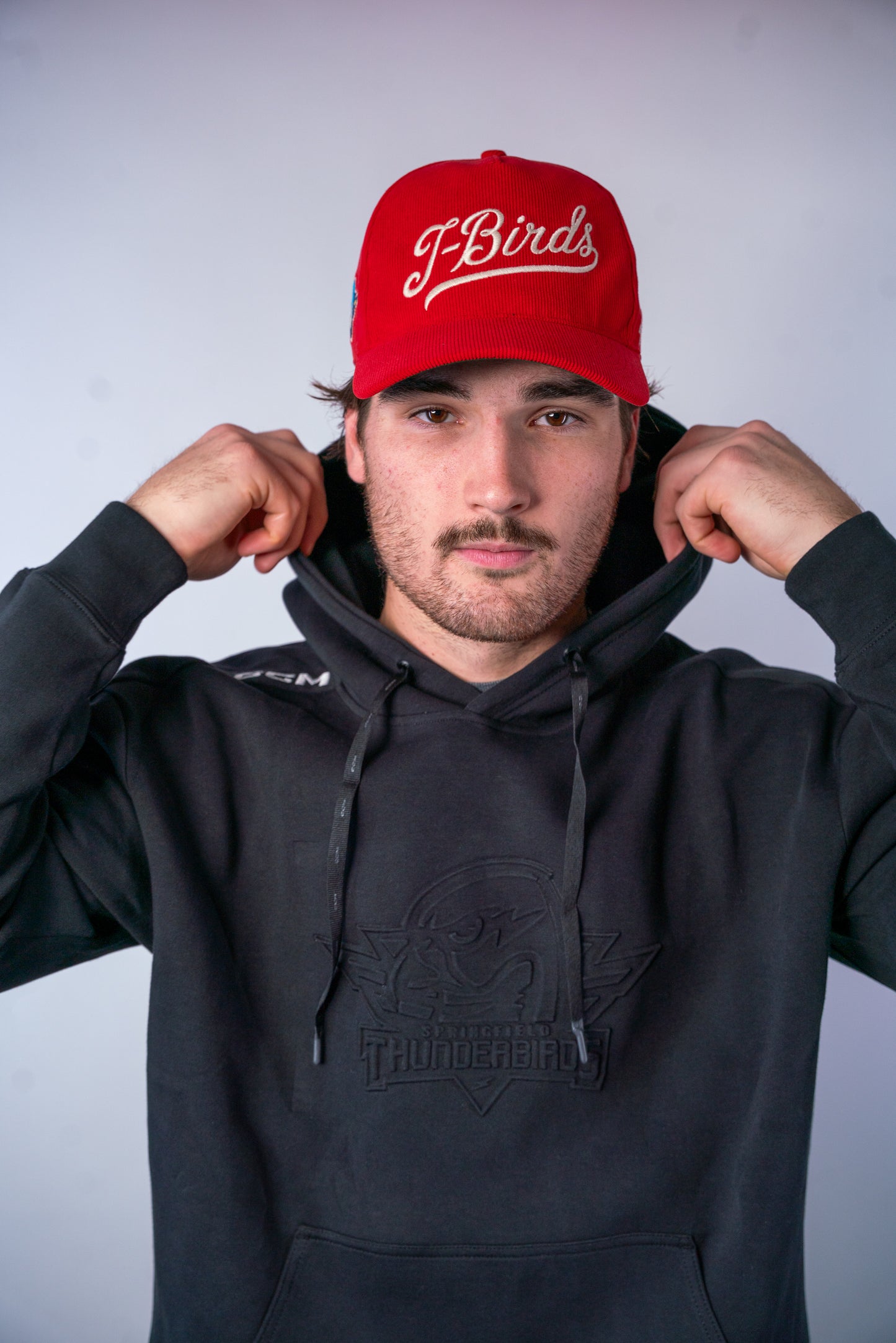 CCM T-Birds Debossed Hood - Primary Logo - Black