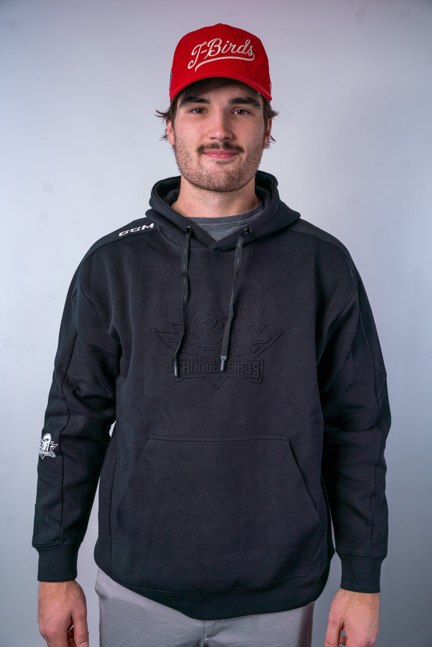 CCM T-Birds Debossed Hood - Primary Logo - Black