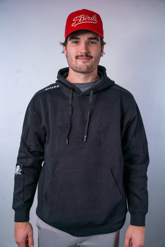 CCM T-Birds Debossed Hood - Primary Logo - Black