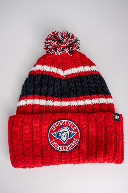 T-Birds '47 Plateau Cuff Knit - Red, White, Navy Secondary Logo