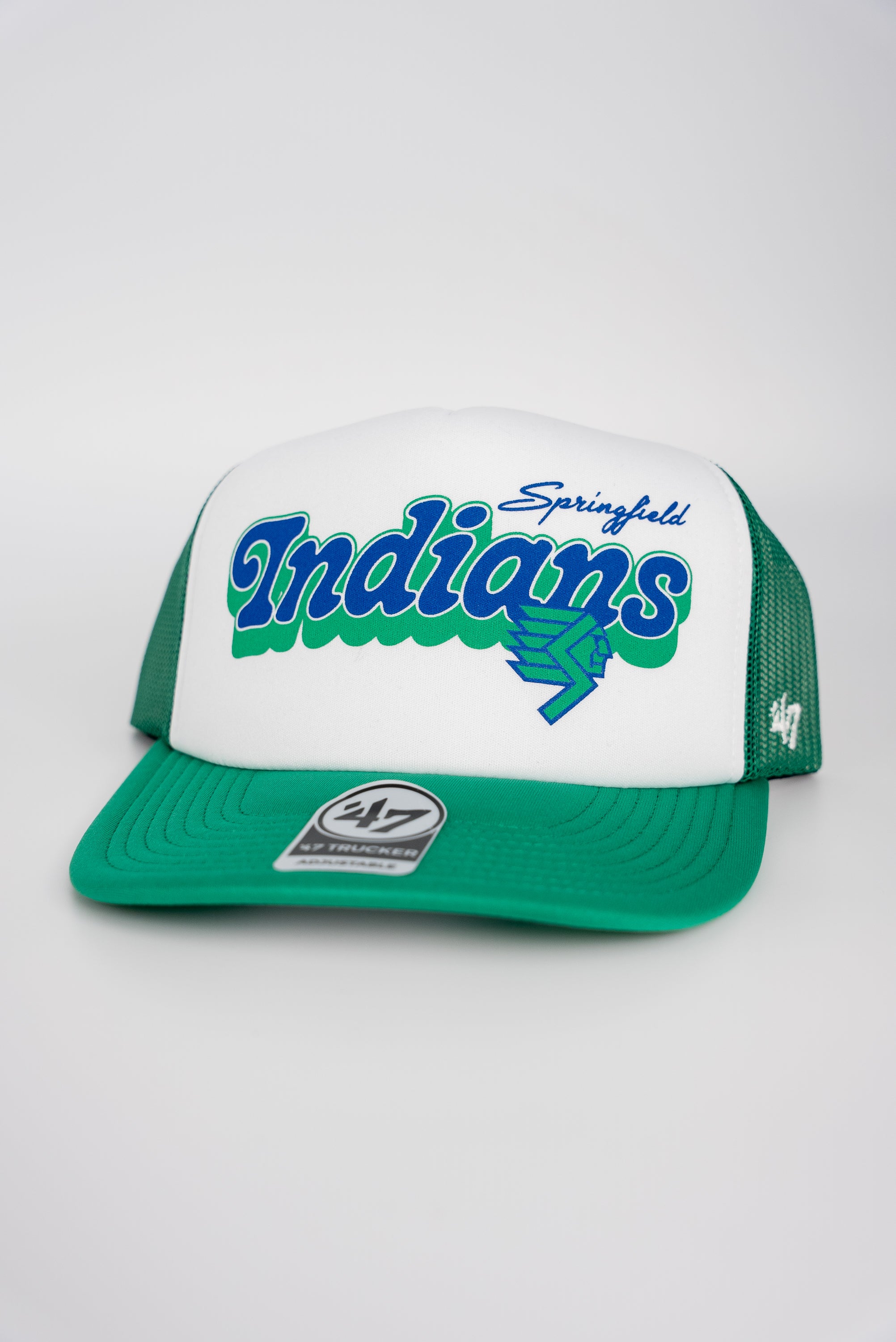 '47 Vibes Indians Trucker Foam Front - Green/White – Springfield ...