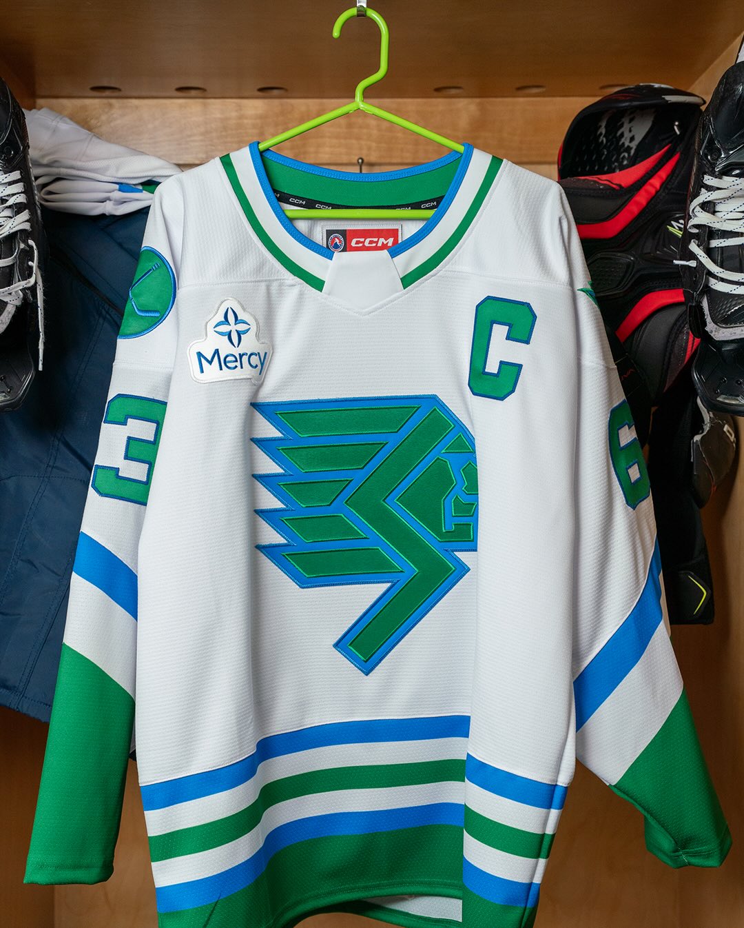 Springfield Indians White Authentic Jersey 2025-26