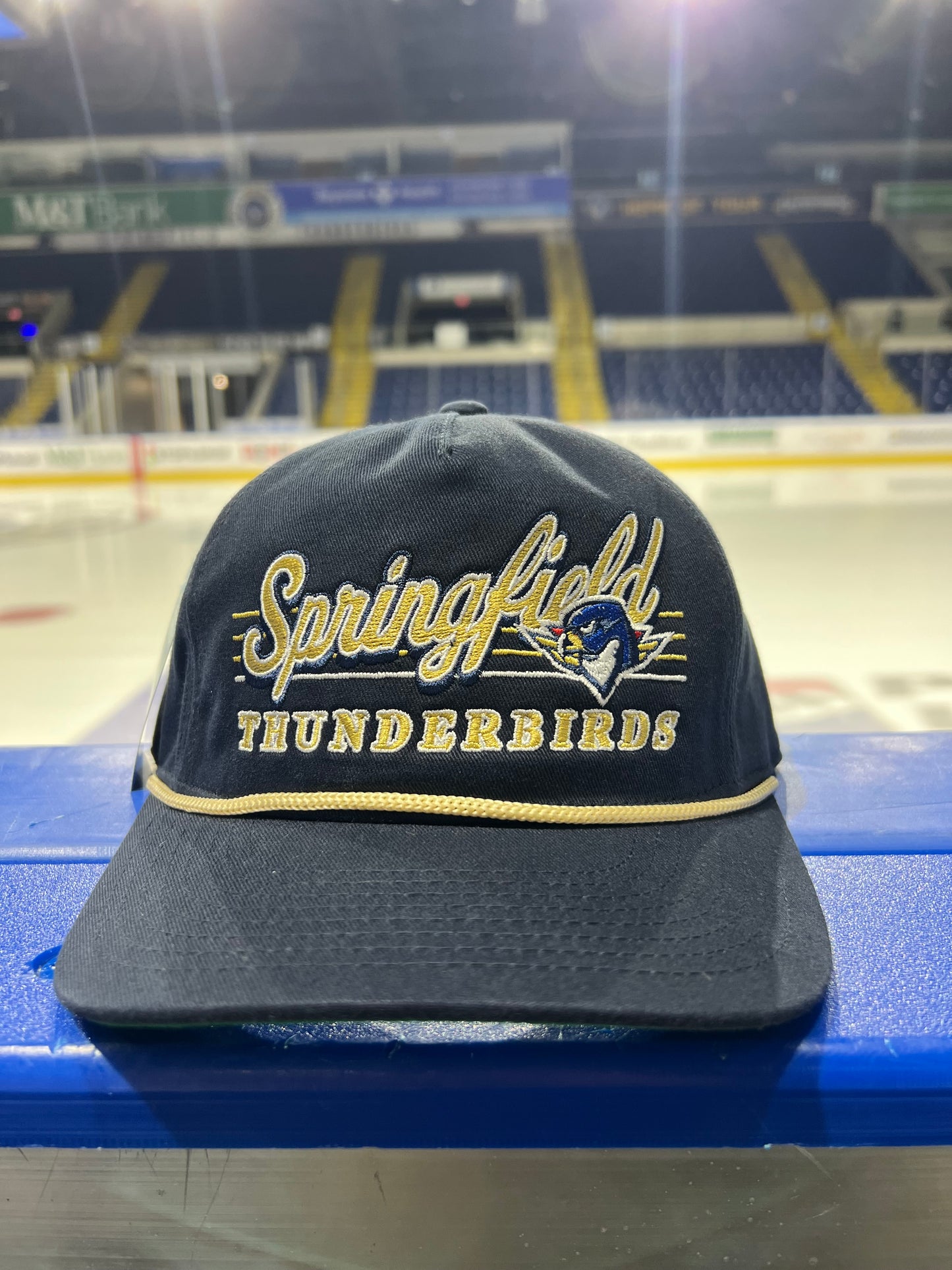 Navy Snapback w/Rope - Celly Hockey