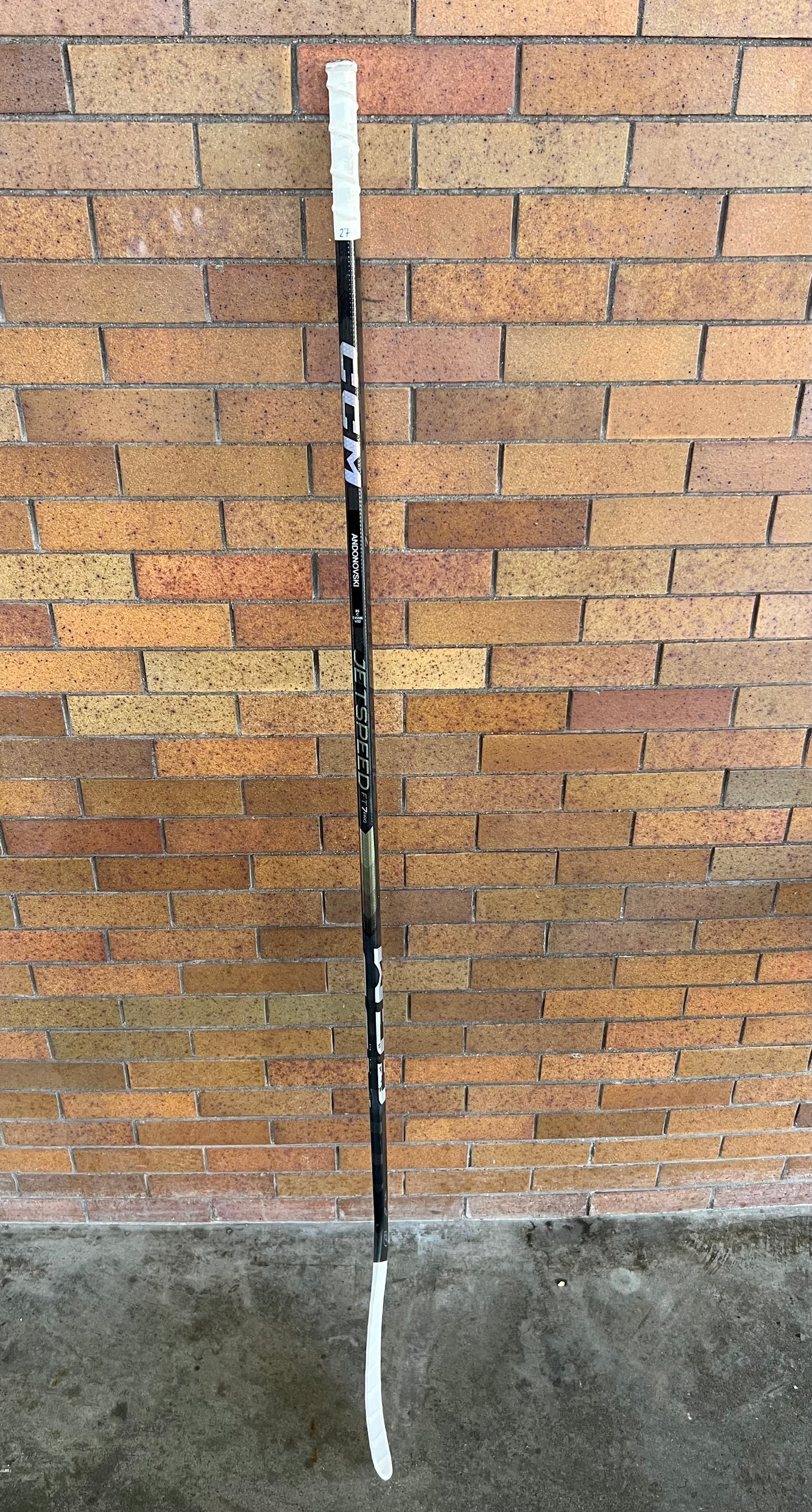 Signed Stick - #27 Corey Andonovski - CCM JetSpeed FT7 Pro (PICK UP ONLY)