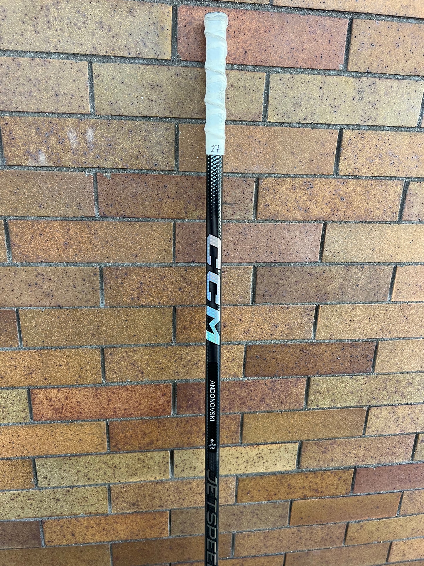 Signed Stick - #27 Corey Andonovski - CCM JetSpeed FT7 Pro (PICK UP ONLY)