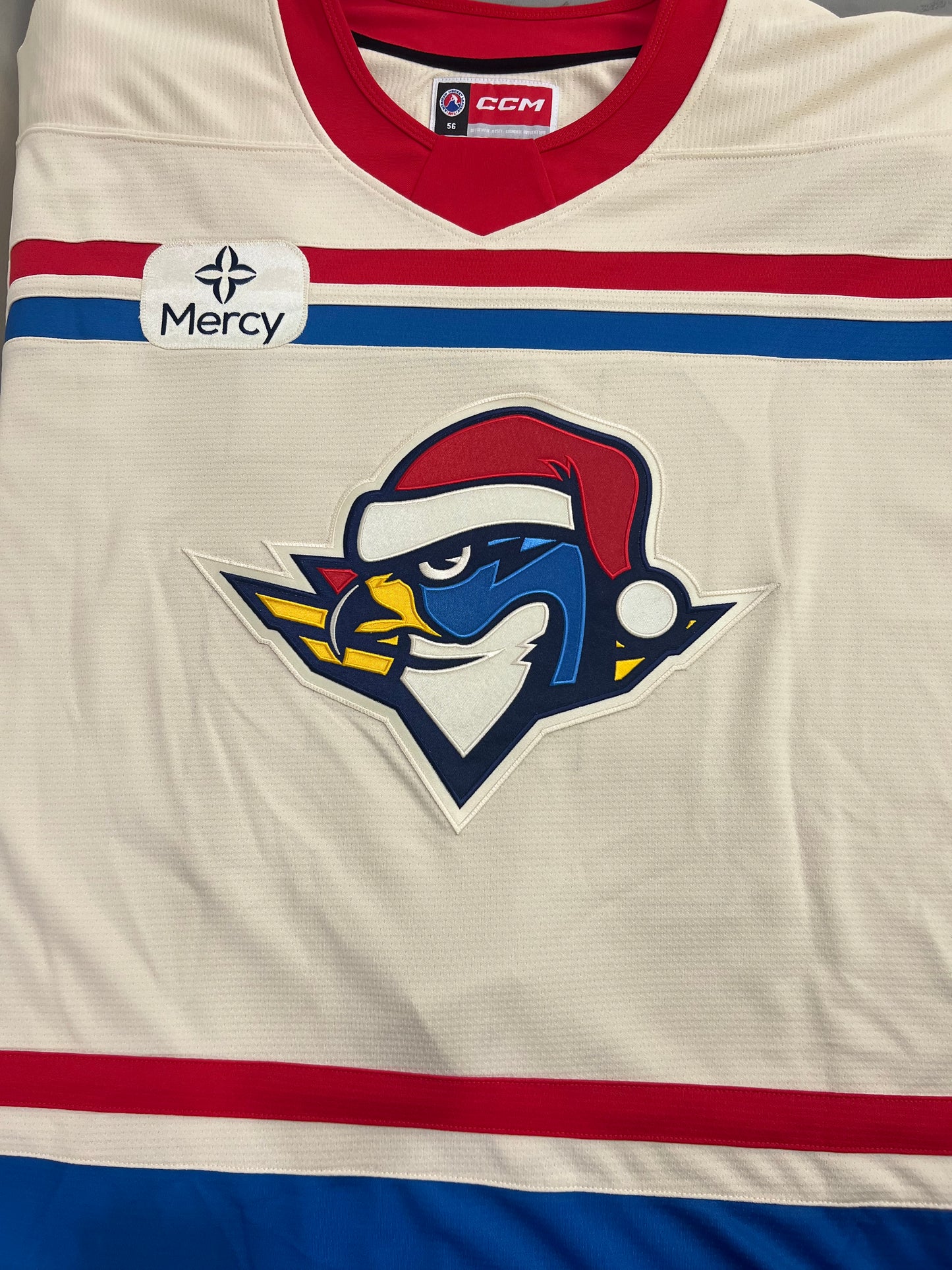 2024-25 Cream Teddy Bear Toss Jersey - #15 Dalibor Dvorsky - Game Issued & Signed - Size 56 - Set 2/2