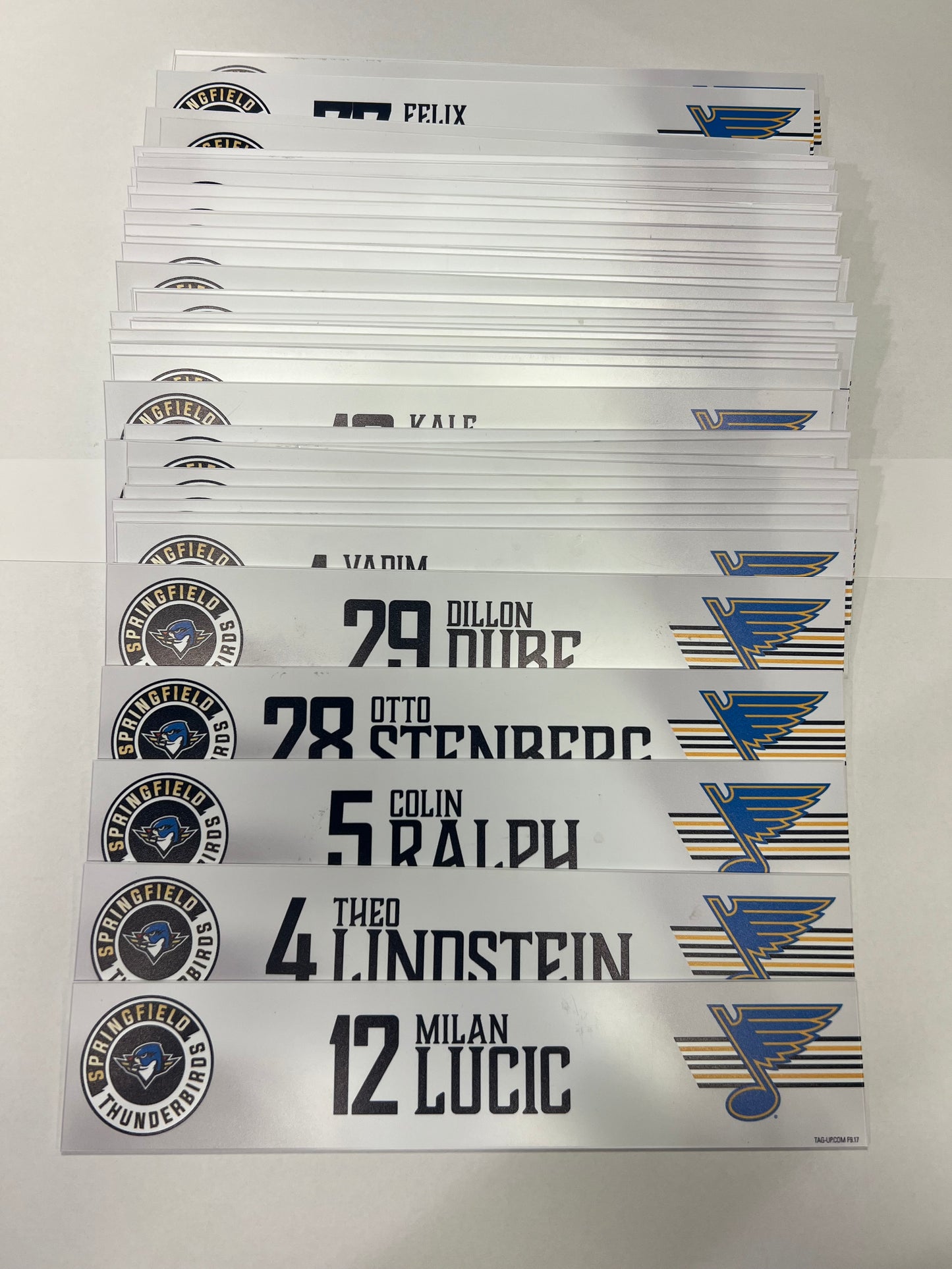 2025-26 T-Birds Regular Season Locker Nameplate - WHITE