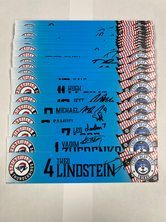 2025-26 Teddy Bear Toss Locker Nameplate