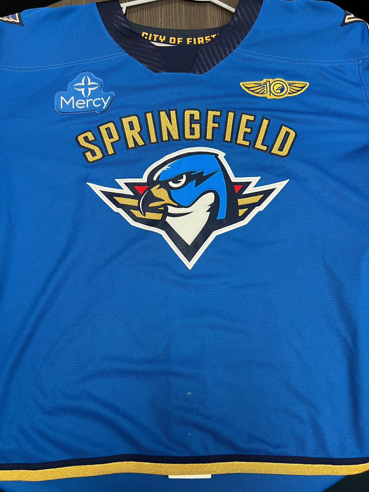 2025-26 Blue Authentic Jersey - #31 Colten Ellis - Game Issued - Size 60G - Set 1/1
