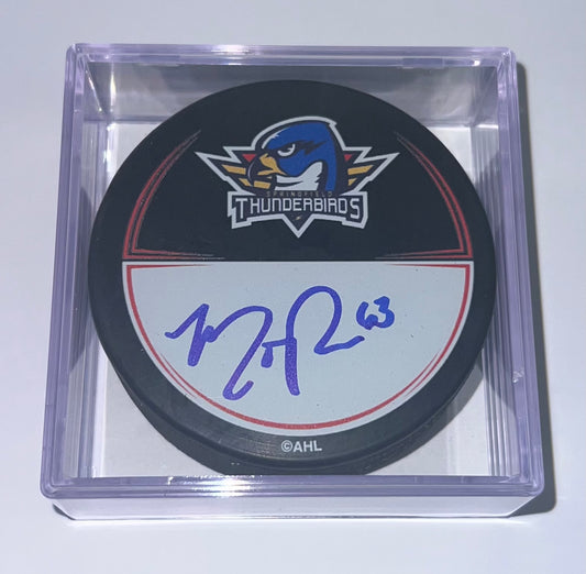 Signed Puck in Cube - #63 Matthew Peca