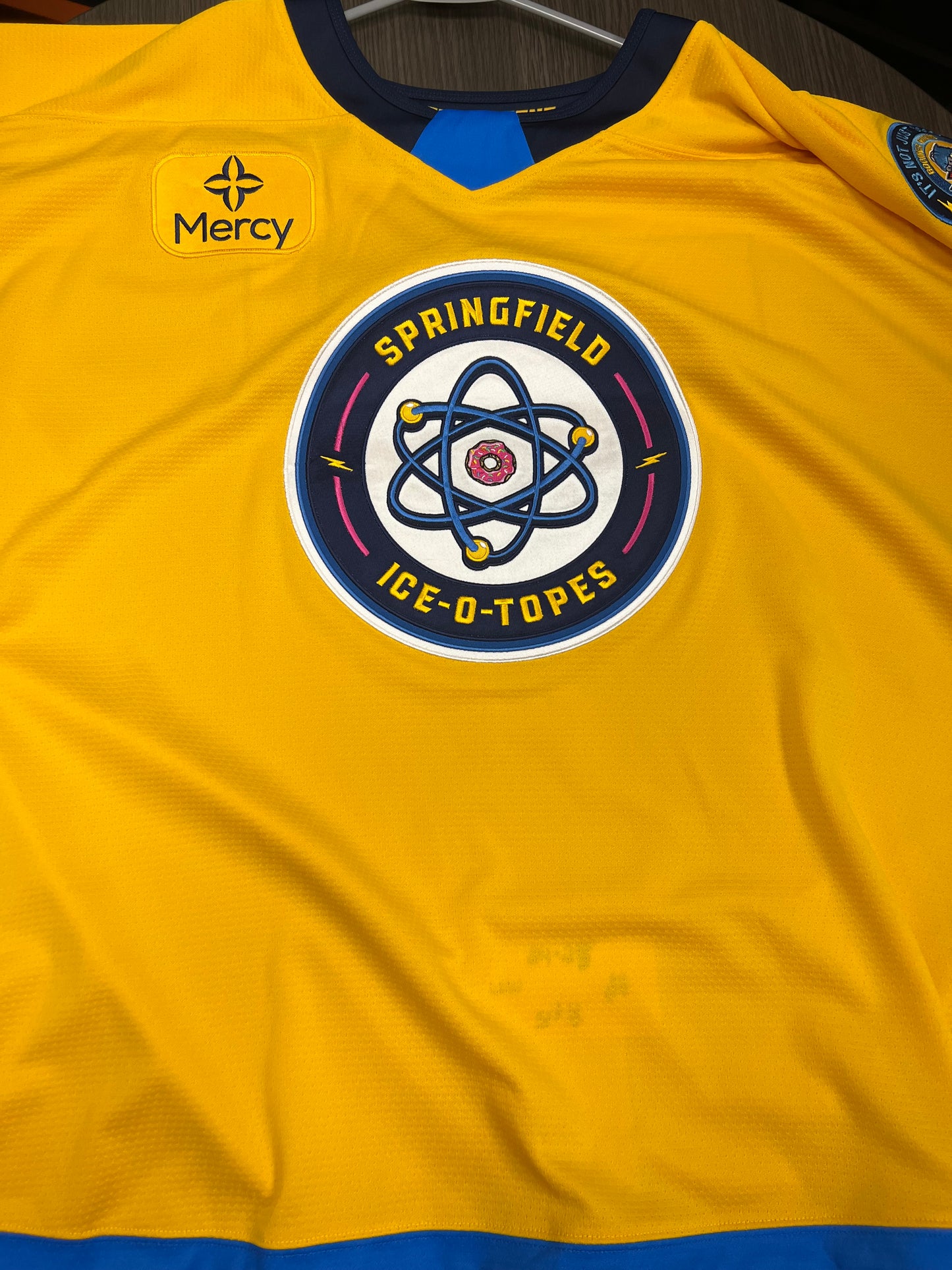 2024-25 Ice-O-Topes Authentic Jersey - #1 Vadim Zherenko - Warm Up Worn & Signed - Size 60G - Set 1/2