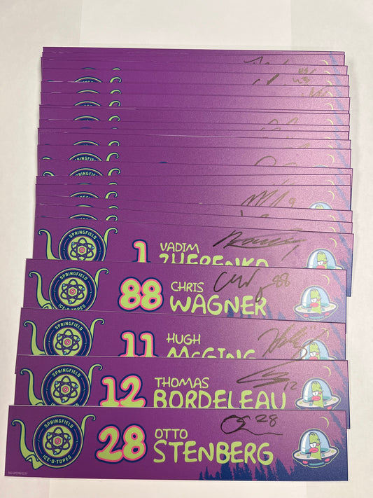2025-26 Springfield Ice-O-Topes Locker Nameplate