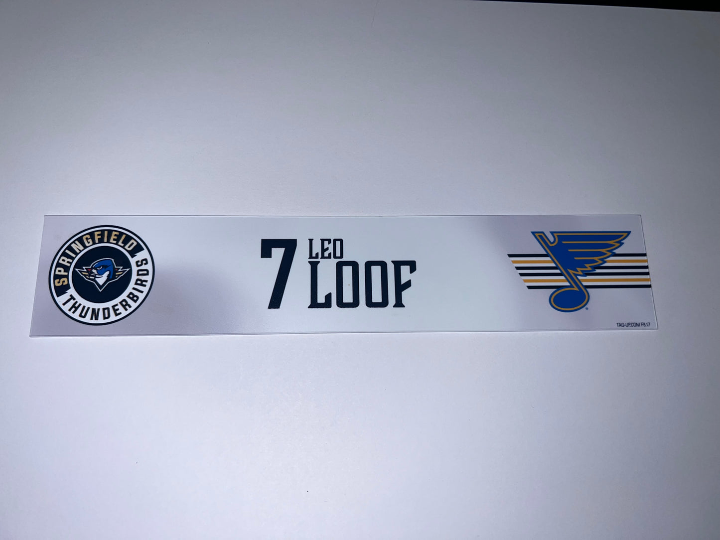 2025-26 T-Birds Regular Season Locker Nameplate - WHITE