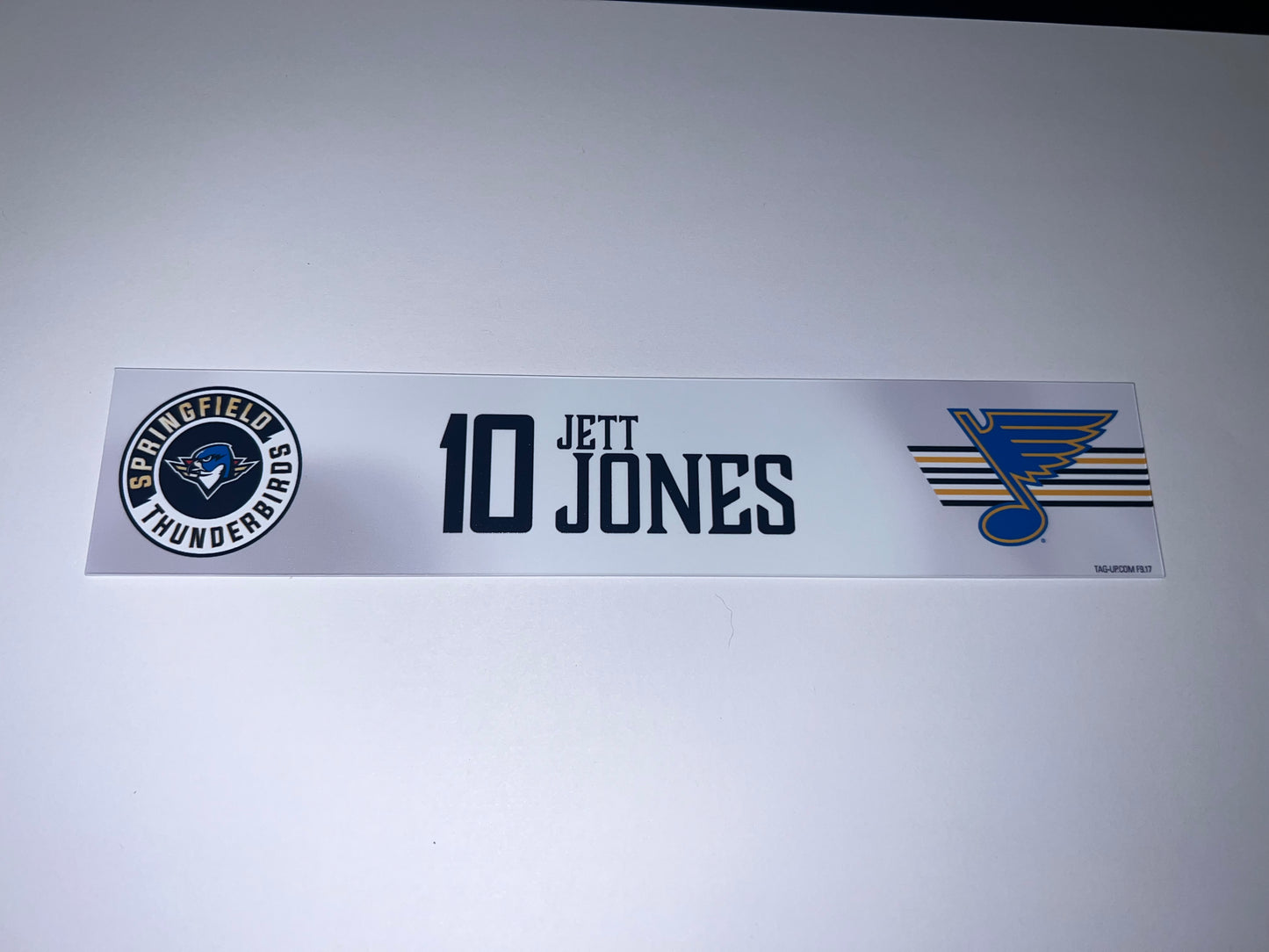 2025-26 T-Birds Regular Season Locker Nameplate - WHITE