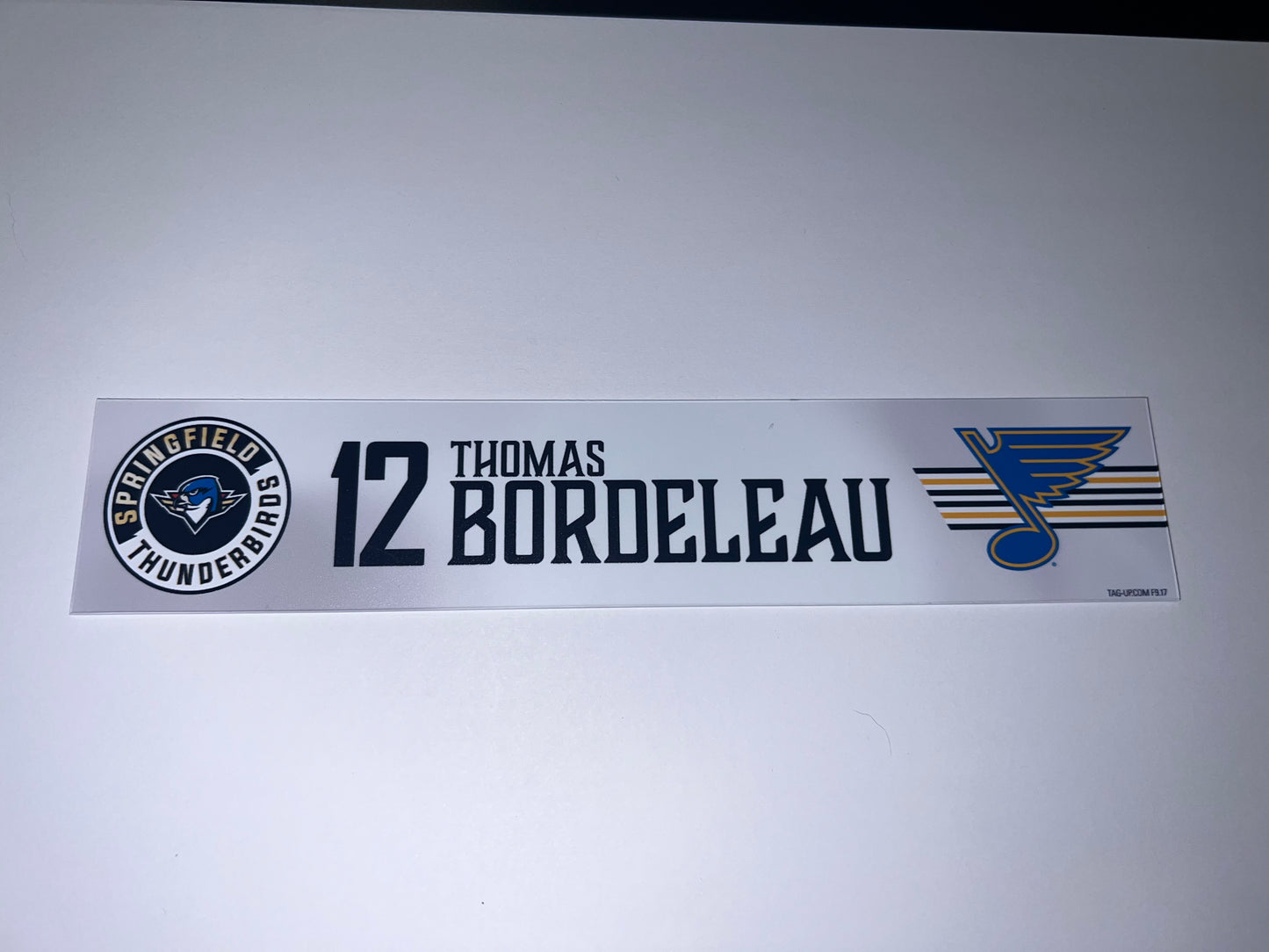 2025-26 T-Birds Regular Season Locker Nameplate - WHITE