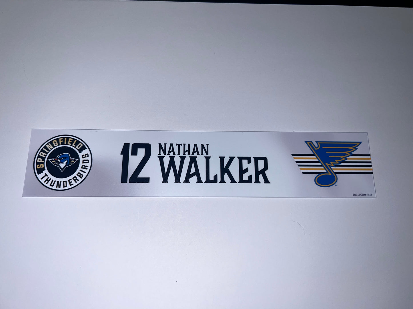 2025-26 T-Birds Regular Season Locker Nameplate - WHITE