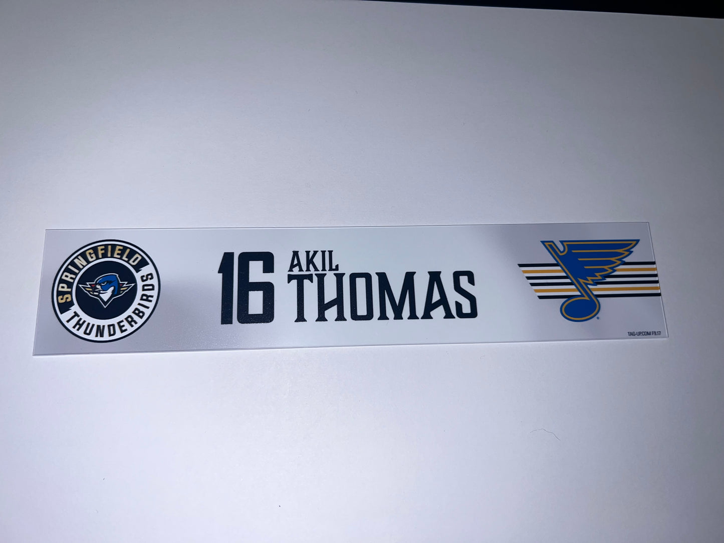 2025-26 T-Birds Regular Season Locker Nameplate - WHITE
