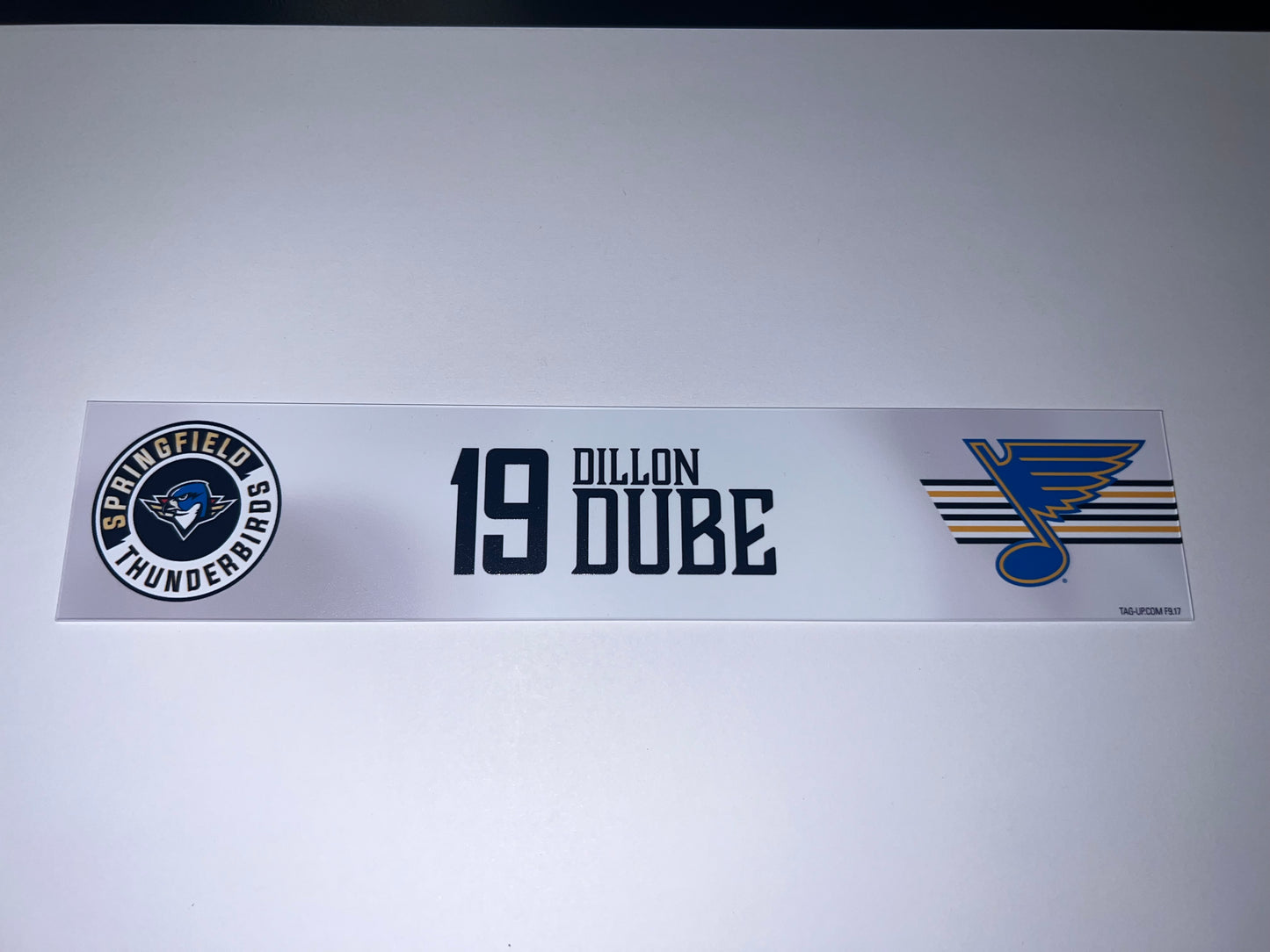 2025-26 T-Birds Regular Season Locker Nameplate - WHITE