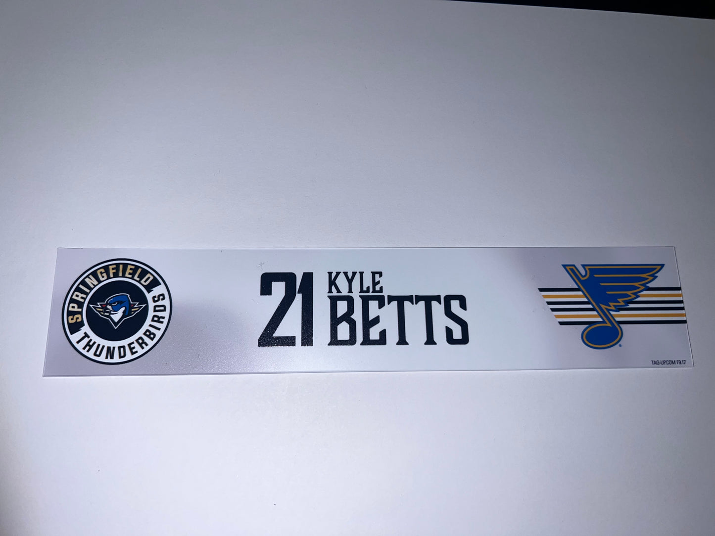 2025-26 T-Birds Regular Season Locker Nameplate - WHITE