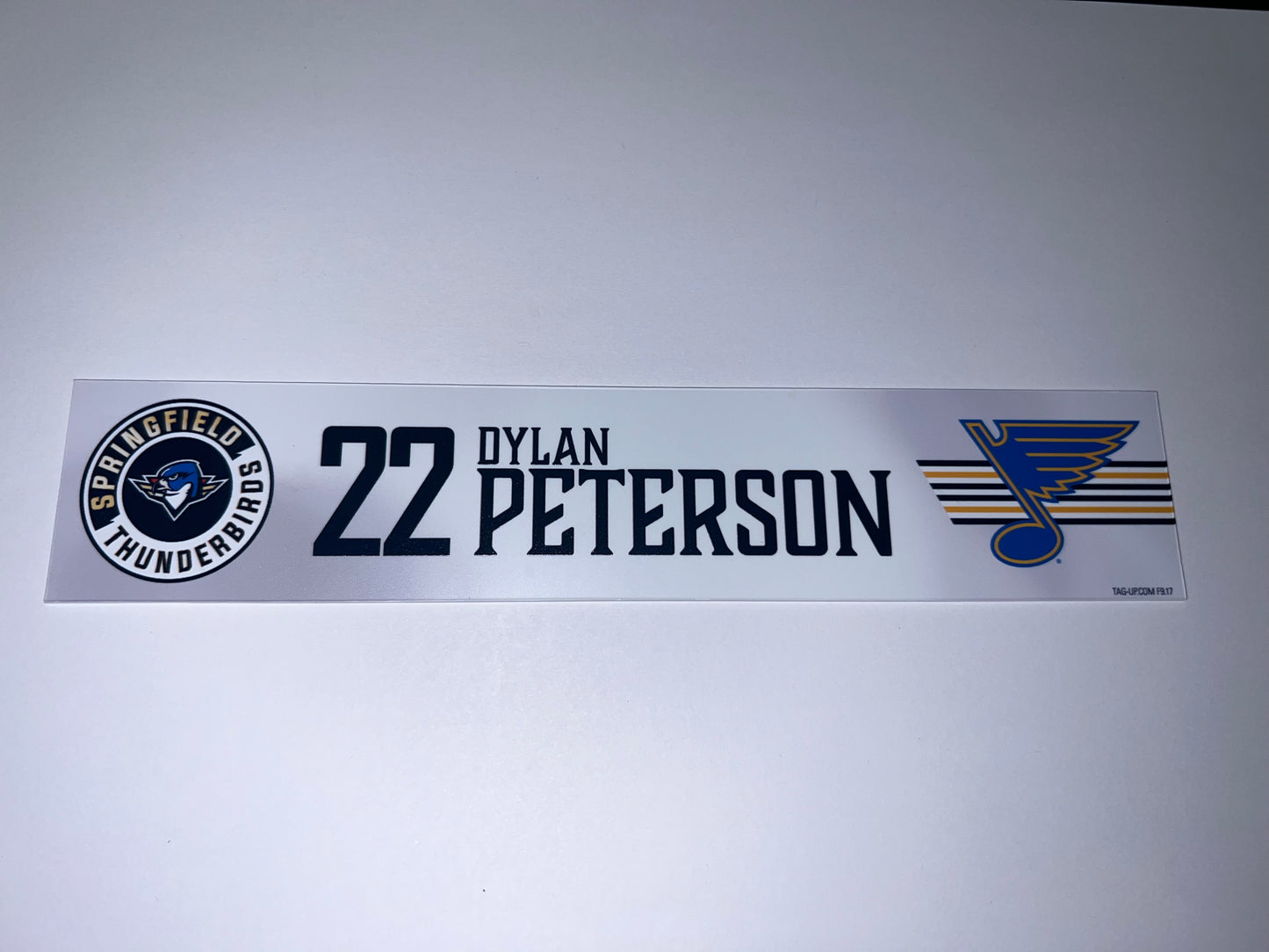 2025-26 T-Birds Regular Season Locker Nameplate - WHITE