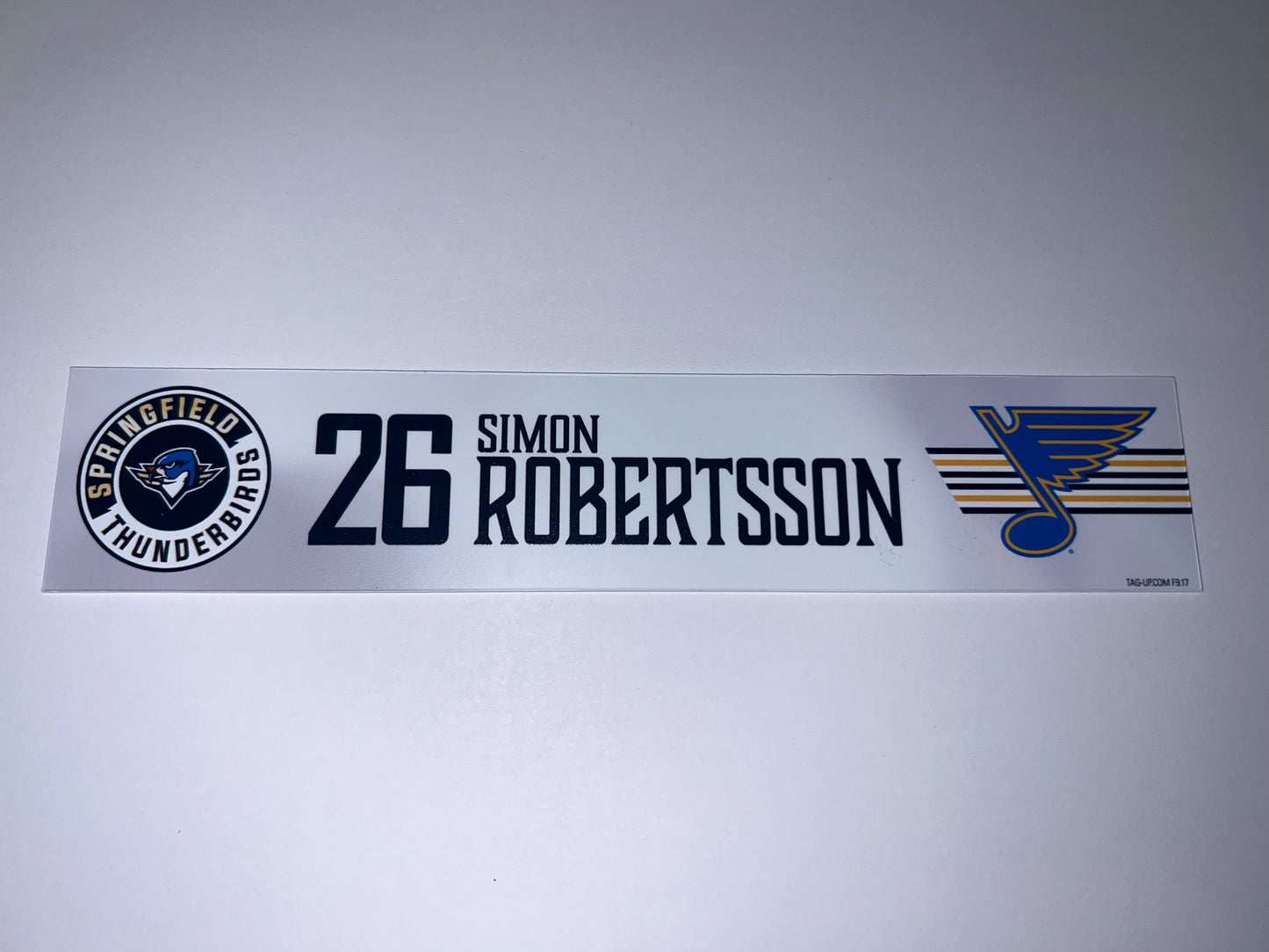 2025-26 T-Birds Regular Season Locker Nameplate - WHITE