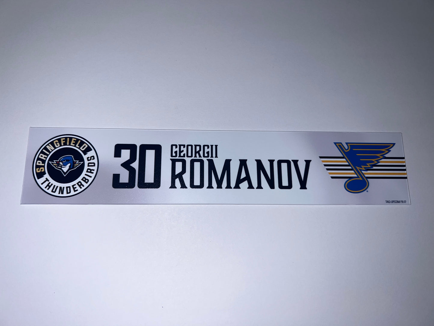 2025-26 T-Birds Regular Season Locker Nameplate - WHITE