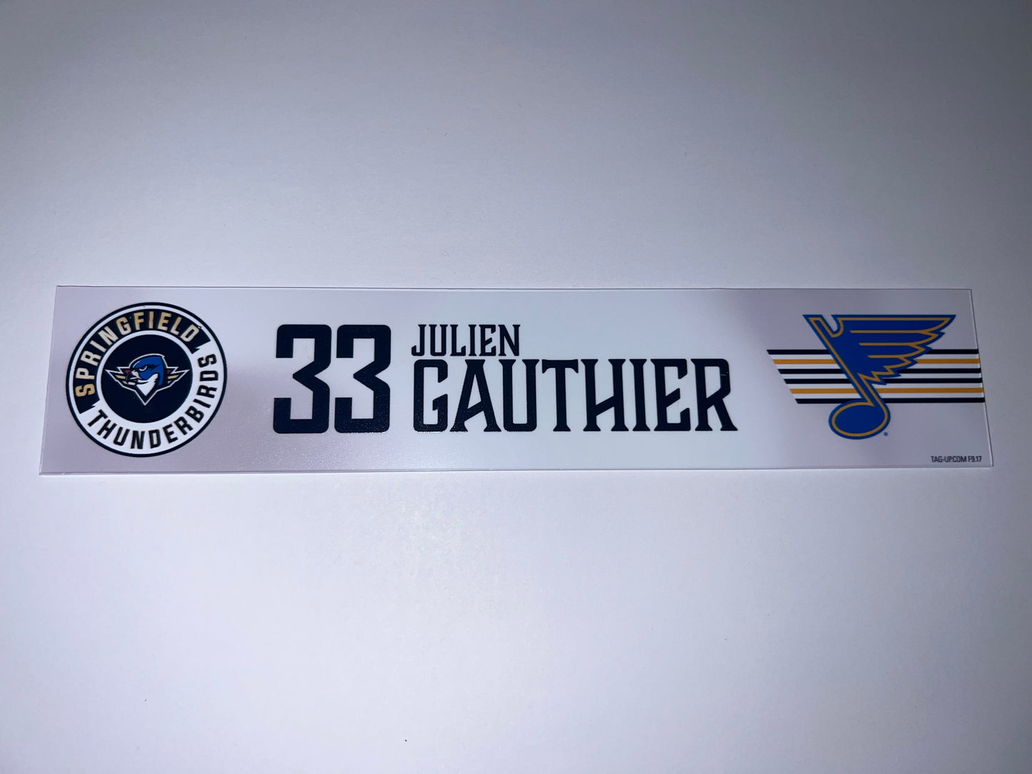 2025-26 T-Birds Regular Season Locker Nameplate - WHITE
