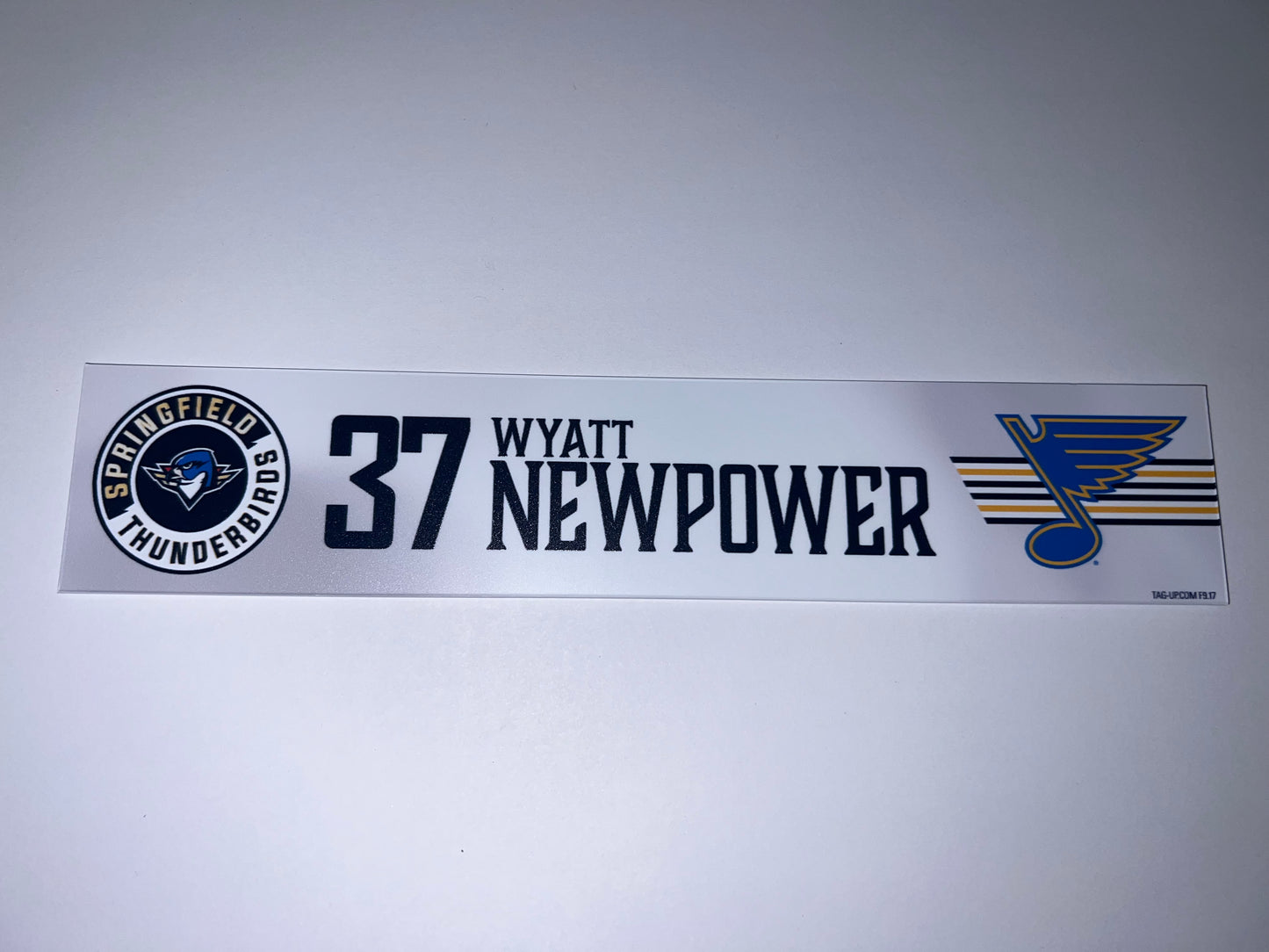 2025-26 T-Birds Regular Season Locker Nameplate - WHITE
