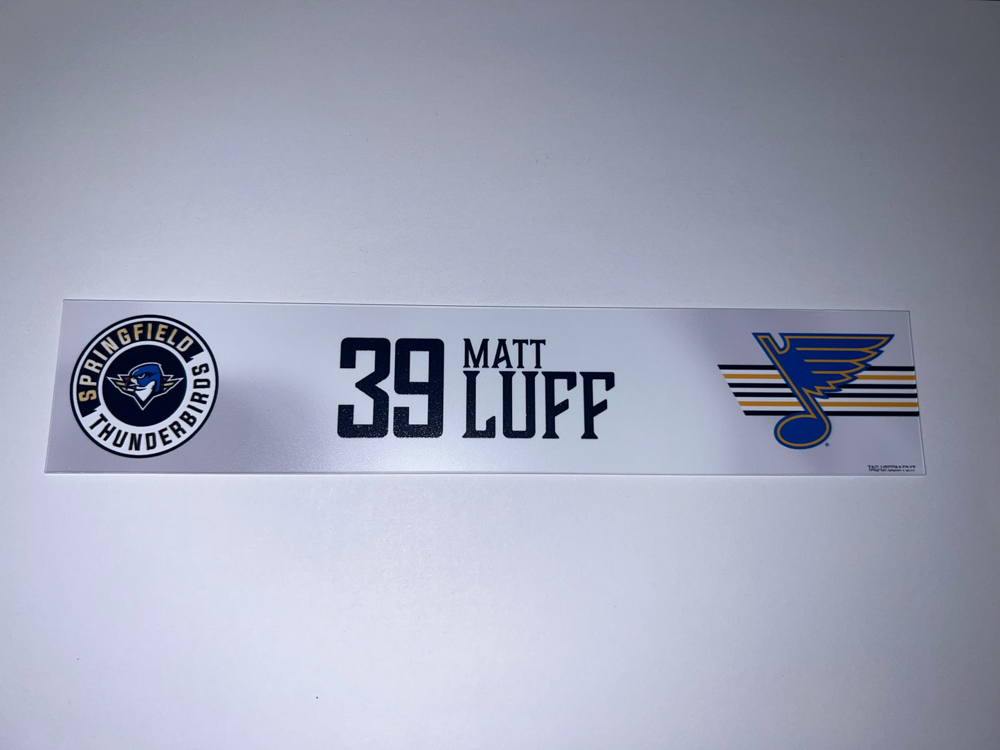 2025-26 T-Birds Regular Season Locker Nameplate - WHITE