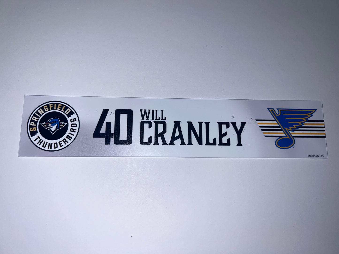2025-26 T-Birds Regular Season Locker Nameplate - WHITE