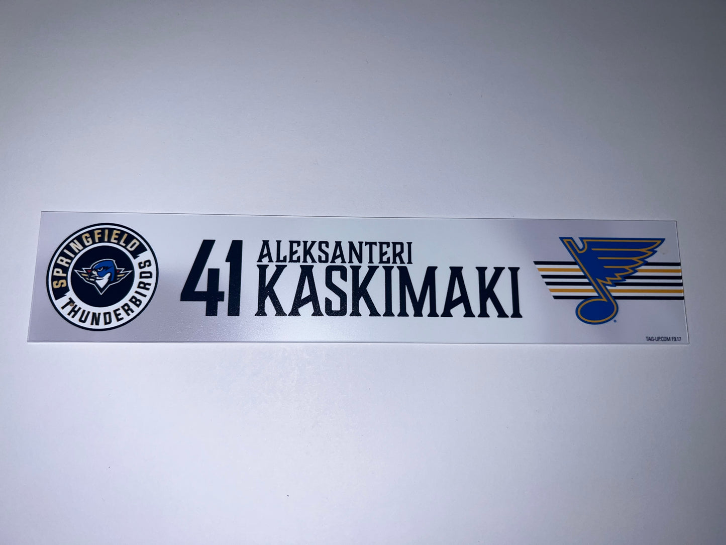 2025-26 T-Birds Regular Season Locker Nameplate - WHITE
