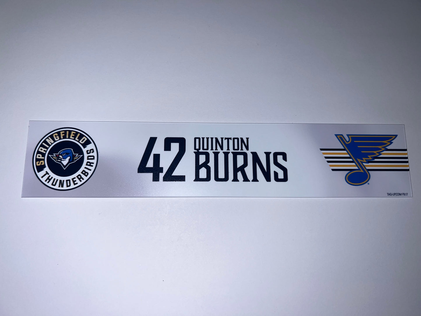 2025-26 T-Birds Regular Season Locker Nameplate - WHITE