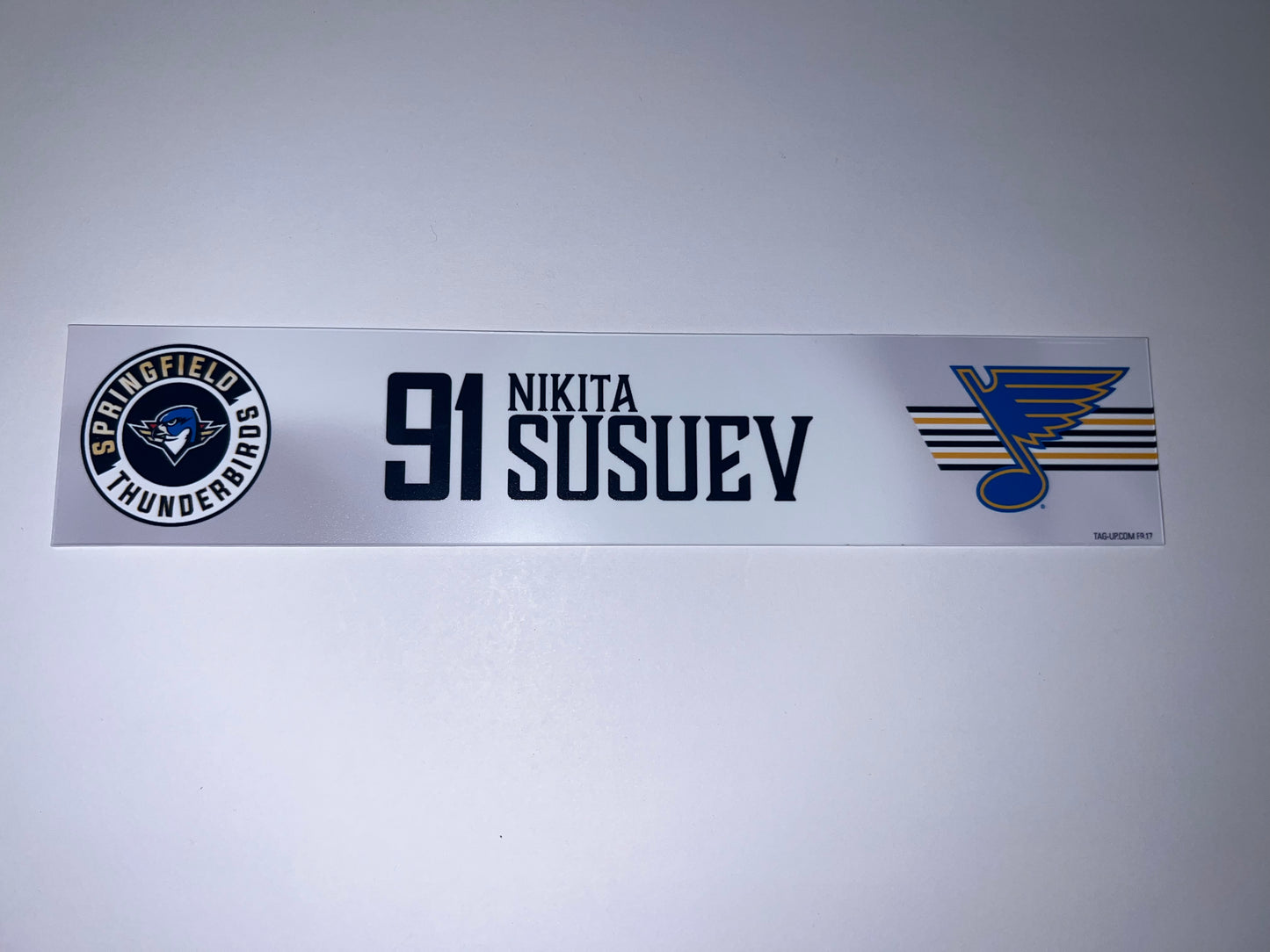 2025-26 T-Birds Regular Season Locker Nameplate - WHITE