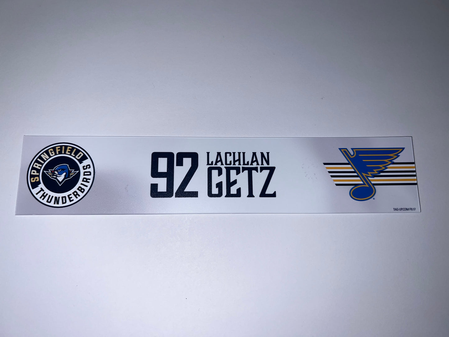 2025-26 T-Birds Regular Season Locker Nameplate - WHITE