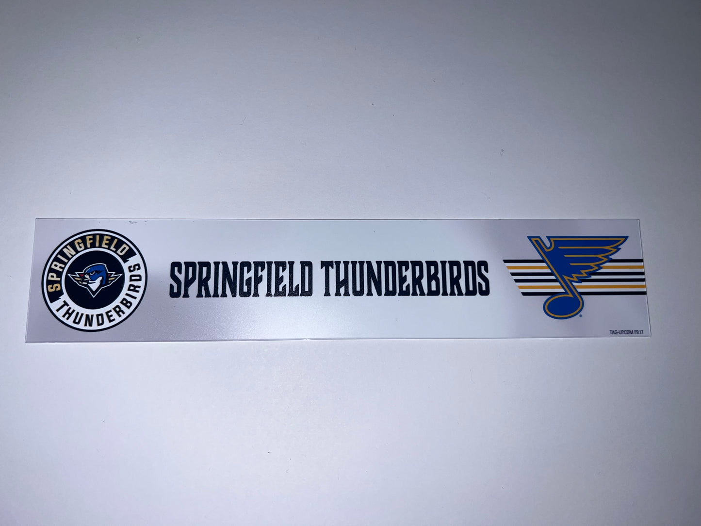 2025-26 T-Birds Regular Season Locker Nameplate - WHITE
