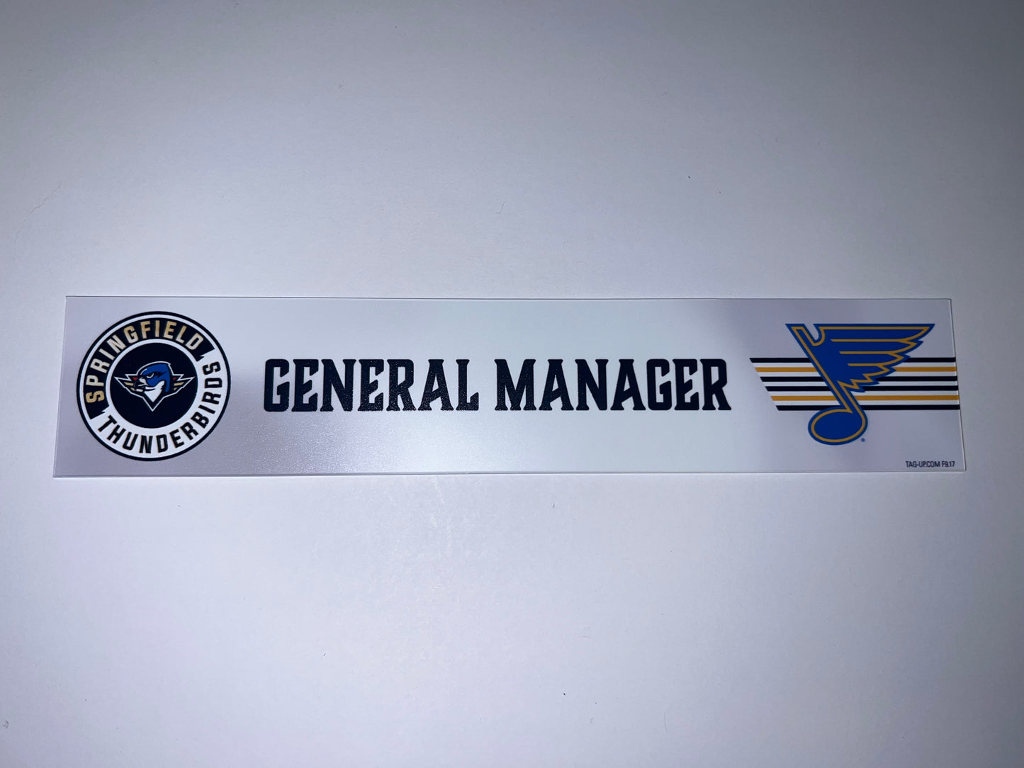 2025-26 T-Birds Regular Season Locker Nameplate - WHITE