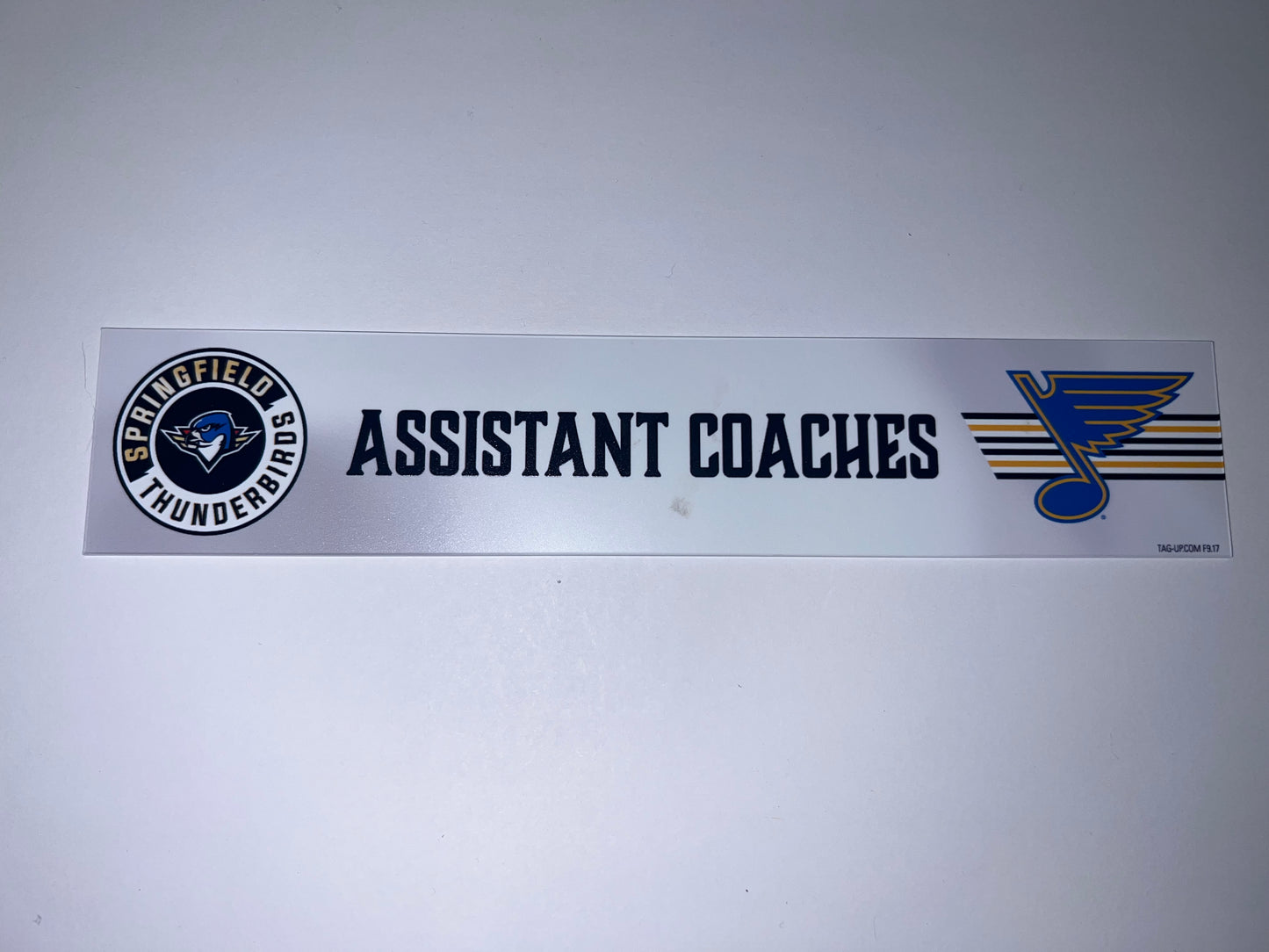 2025-26 T-Birds Regular Season Locker Nameplate - WHITE
