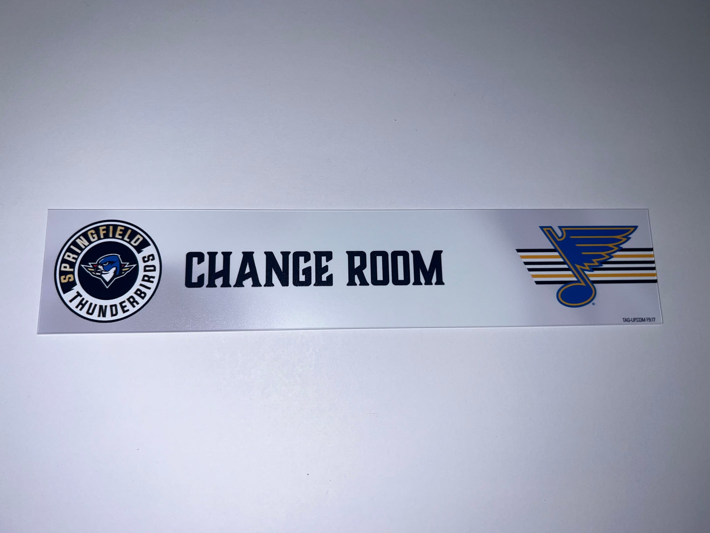 2025-26 T-Birds Regular Season Locker Nameplate - WHITE