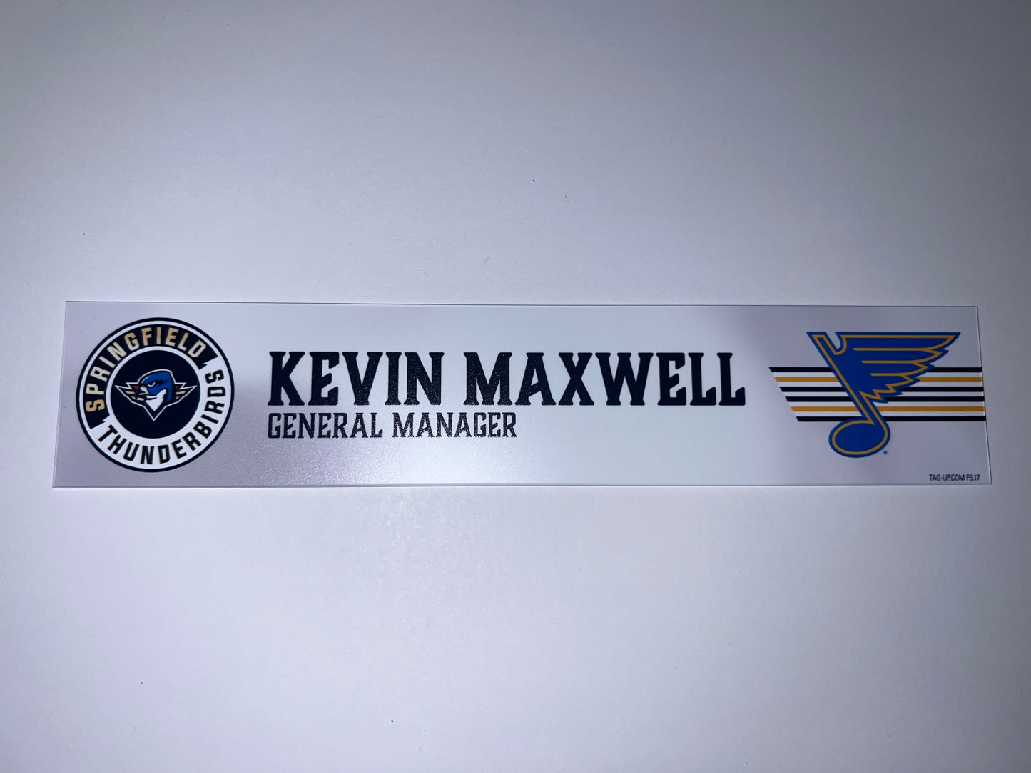 2025-26 T-Birds Regular Season Locker Nameplate - WHITE