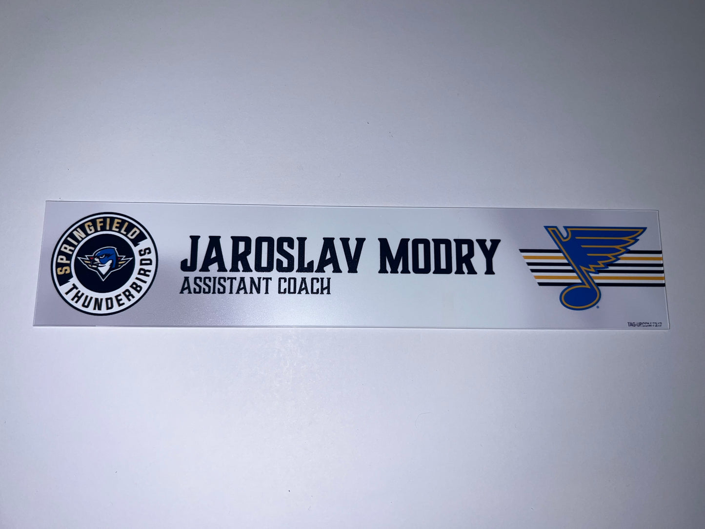 2025-26 T-Birds Regular Season Locker Nameplate - WHITE