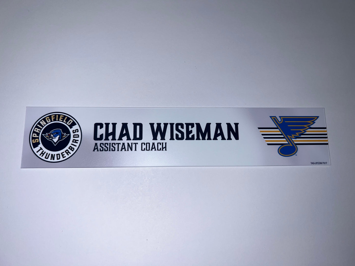2025-26 T-Birds Regular Season Locker Nameplate - WHITE