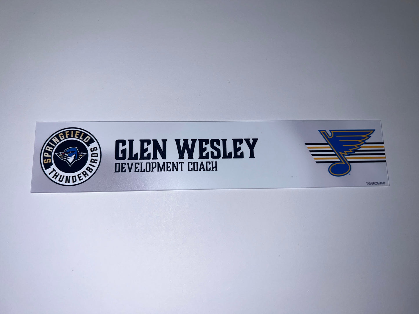 2025-26 T-Birds Regular Season Locker Nameplate - WHITE