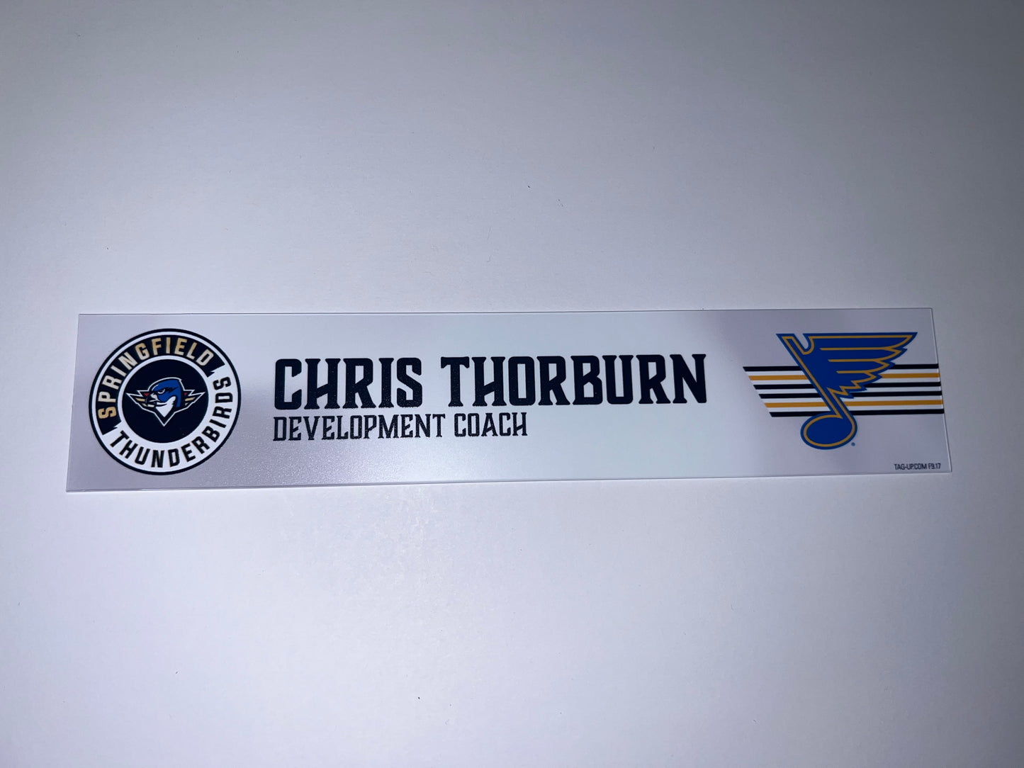 2025-26 T-Birds Regular Season Locker Nameplate - WHITE