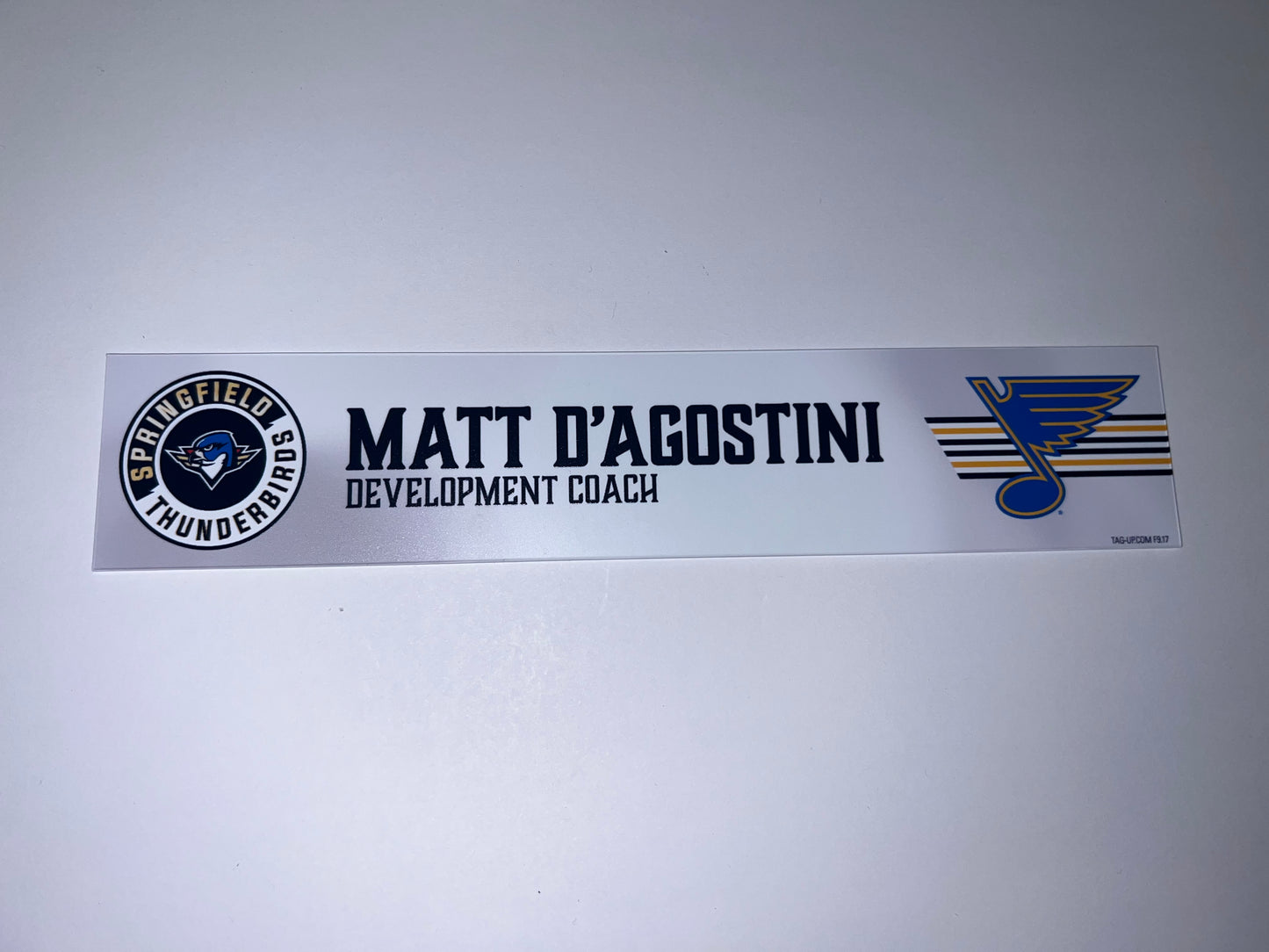 2025-26 T-Birds Regular Season Locker Nameplate - WHITE
