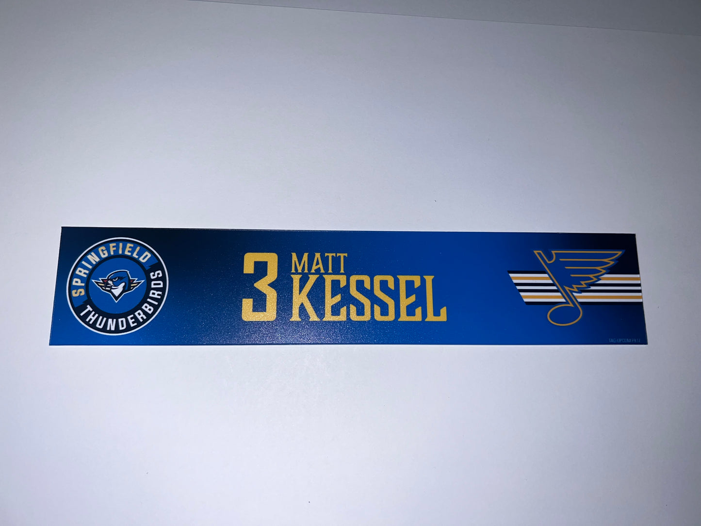 2025-26 T-Birds Regular Season Locker Nameplate - Blue