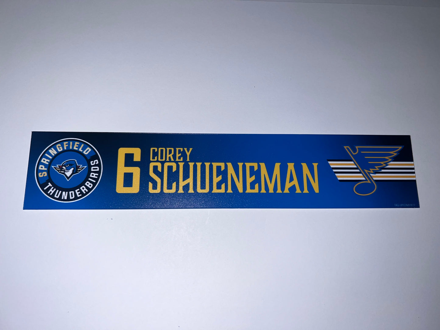 2025-26 T-Birds Regular Season Locker Nameplate - Blue