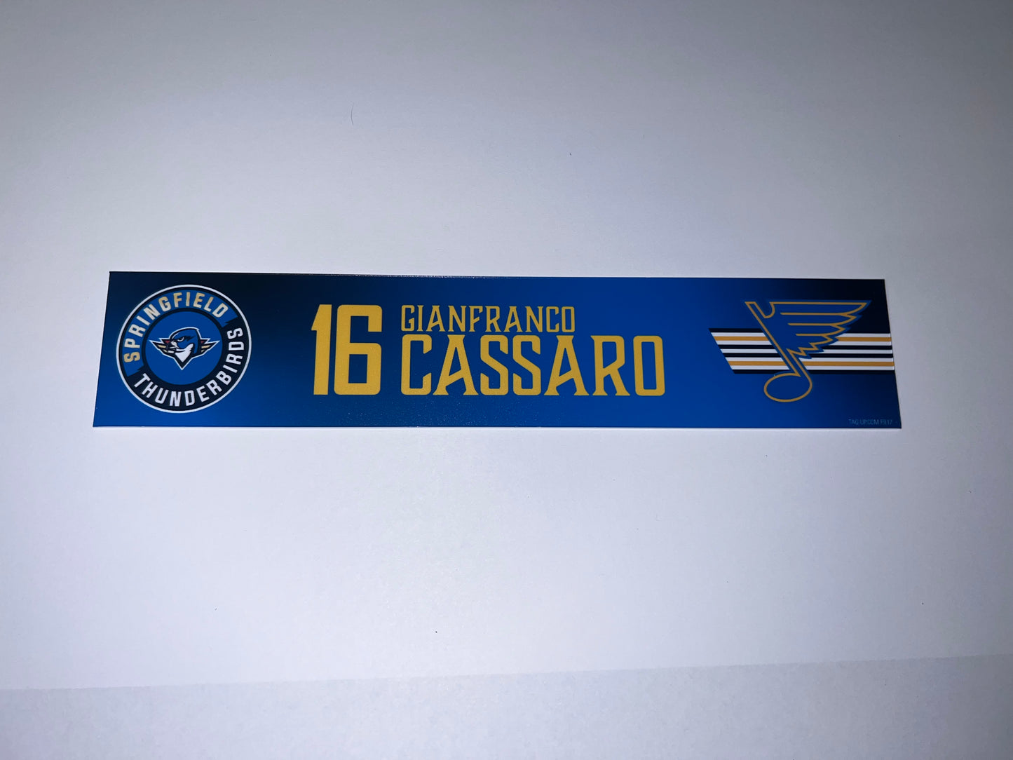 2025-26 T-Birds Regular Season Locker Nameplate - Blue